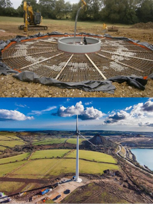 Wind farm bases